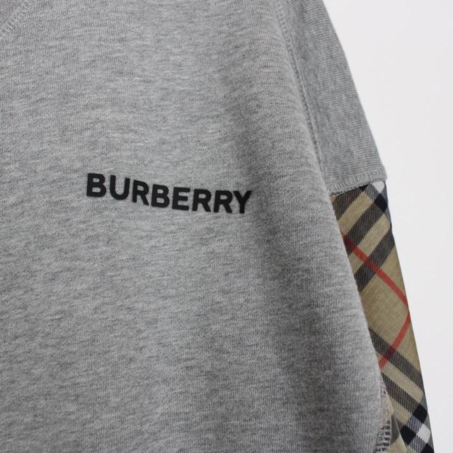 Burberry Grey and Tan Hamilton Nova Check Sweatshirt Jumper