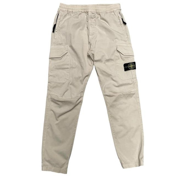 Stone Island AW 2019 Beige RE-T Fit Cargo Trousers