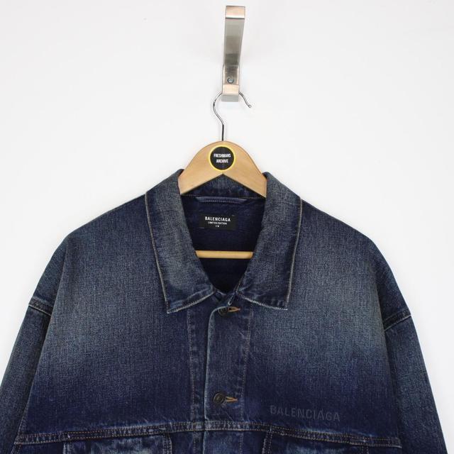 Balenciaga Limited Edition Miami Navy Blue Denim Jacket