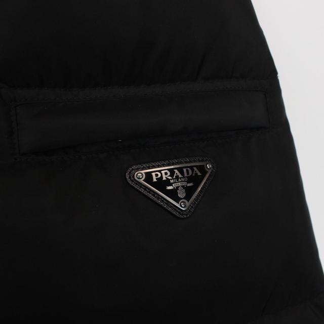 Prada Nylon Black Full Zip Down Puffer Jacket