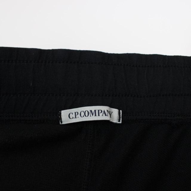 CP Company Black Cotton Lens Shorts