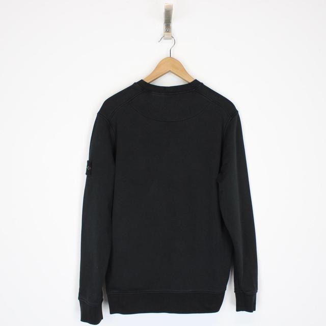 Stone Island Black Cotton Sweatshirt Jumper