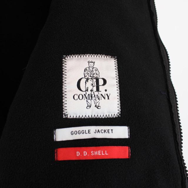 CP Company Black Full Zip Goggle Soft Shell Jacket