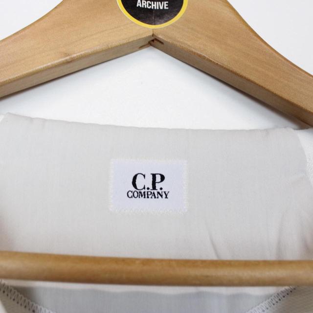 CP Company White Cotton Logo Sweatshirt Jumper