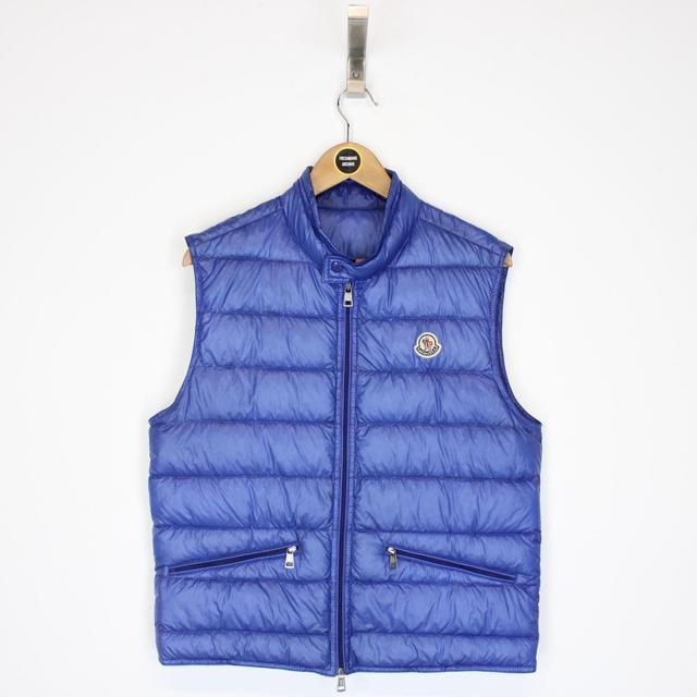 Moncler Blue Down Gui Gilet / Bodywarmer Jacket