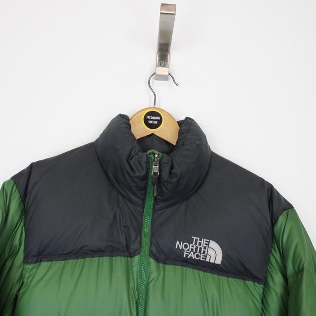 Vintage 90s The North Face Green and Black 700 Nupste Down Puffer Jacket