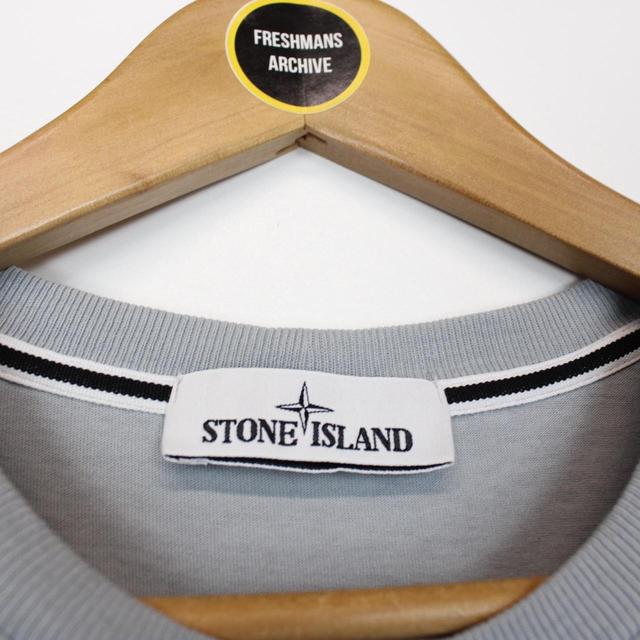 Stone Island AW 2021 Grey Short Sleeve Logo Print T-Shirt