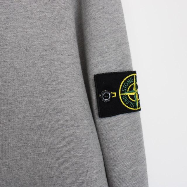 Stone Island SS 2022 Grey Cotton Hoodie Jumper