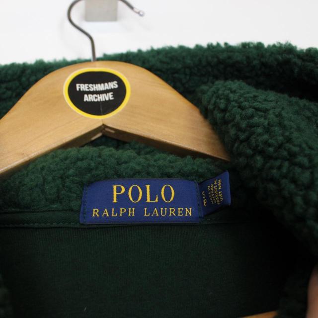 Polo Ralph Lauren Green and Yellow Sherpa Fleece Hoodie