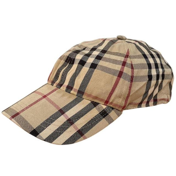 Burberry London Tan Brown Nova Check Baseball Cap