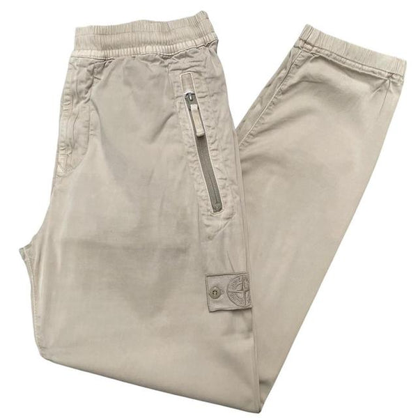 Stone Island Ghost SS 2021 Beige RE-T Fit Cargo Trousers