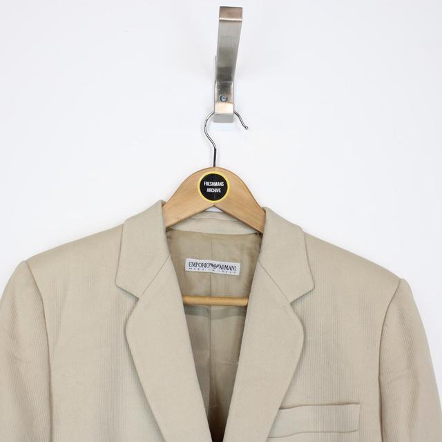 Vintage Emporio Armani Beige Viscose Blazer Jacket