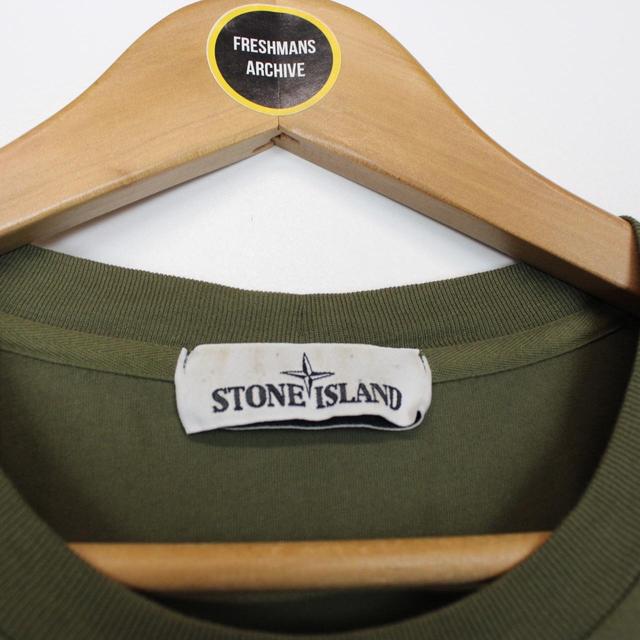 Stone Island Green Short Sleeve Compass Logo T-Shirt