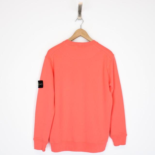 Stone Island SS 2022 Coral Orange Cotton Sweatshirt Jumper