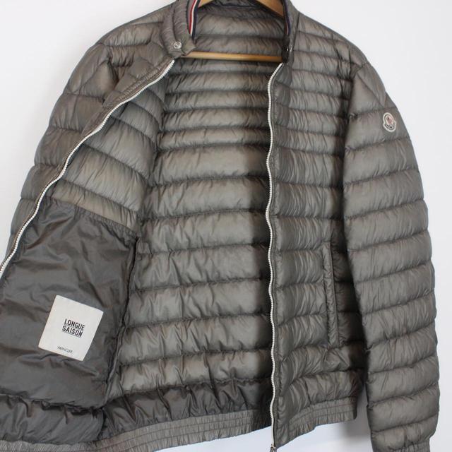 Moncler Garin Grey Longue Saison Quilted Down Jacket