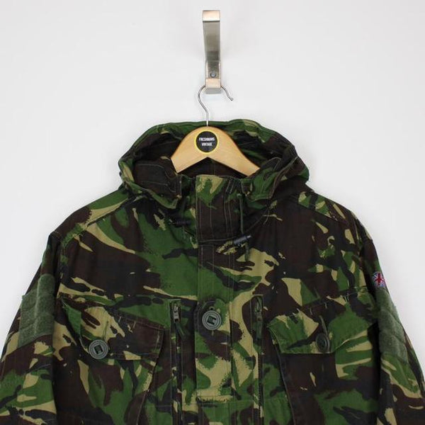 Vintage 2000 British Army Issue Military Woodland Camo Multi Pocket Jacket