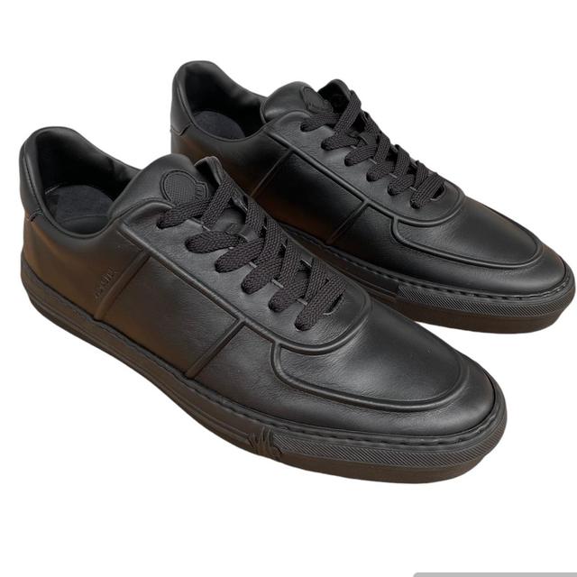 Moncler Black Neue York Leather Trainers