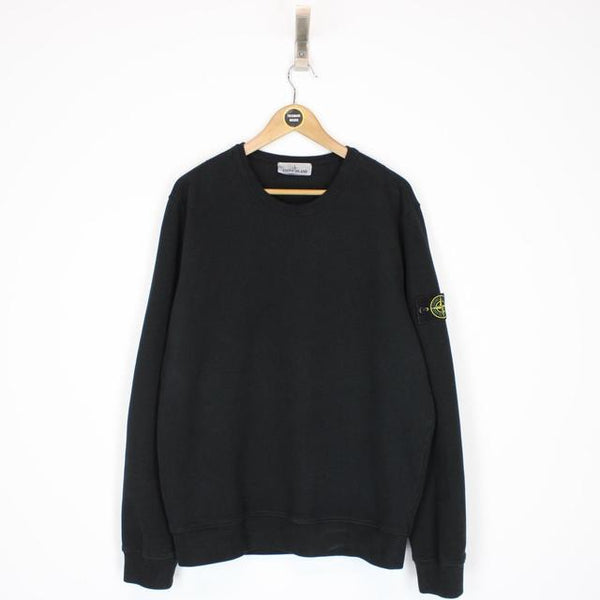 Stone Island AW 2023 Black Cotton Sweatshirt Jumper