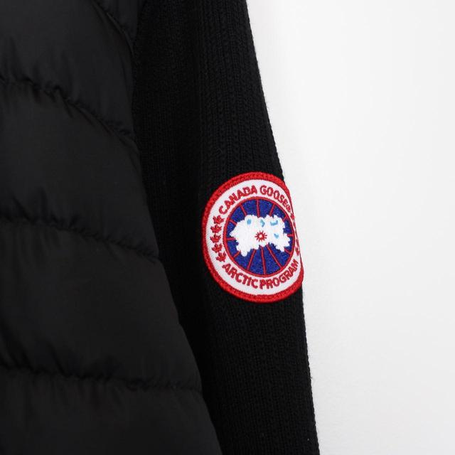 Canada Goose Black HyBridge Wool Knit Down Jacket