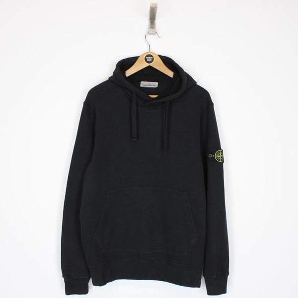 Stone Island AW 2022 Black Cotton Hoodie Jumper