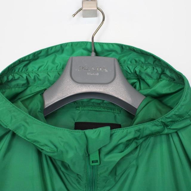 Prada Re-Nylon Green and White Full Zip Windbreaker Jacket