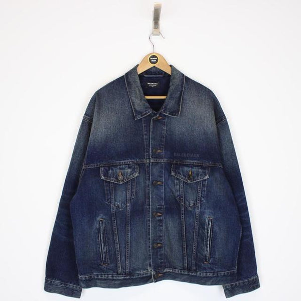 Balenciaga Limited Edition Miami Navy Blue Denim Jacket