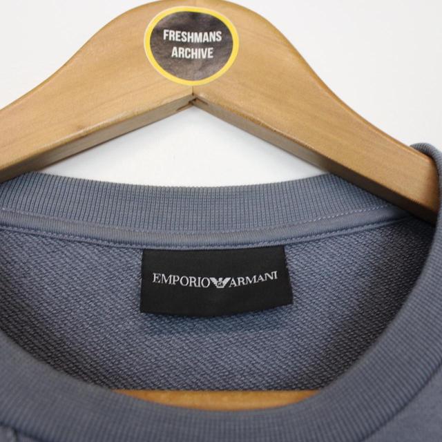 Emporio Armani Blue Cotton Sweatshirt Jumper