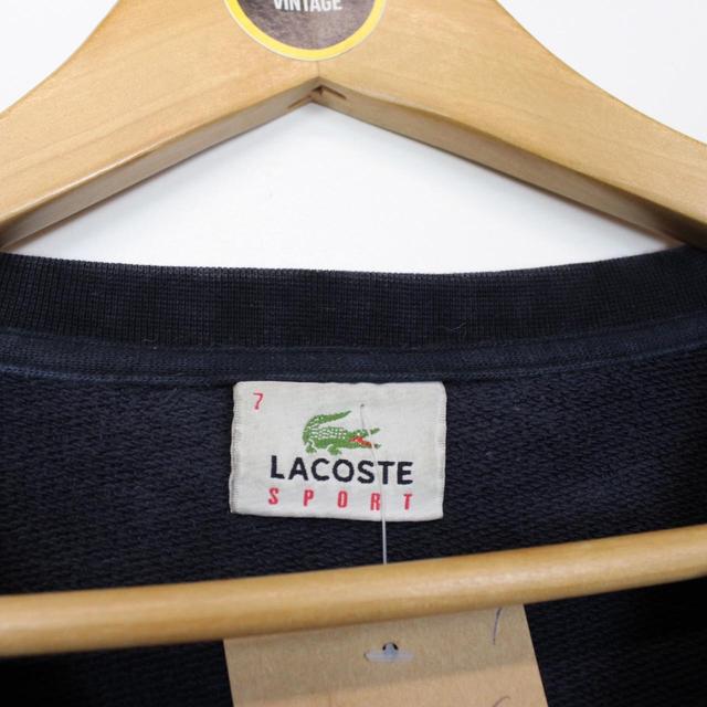 Lacoste Navy Blue Crew Neck Cotton Sweatshirt Jumper