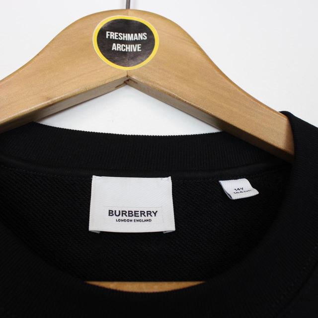 Burberry Black and Tan Brown Nova Stripe Sweatshirt Jumper