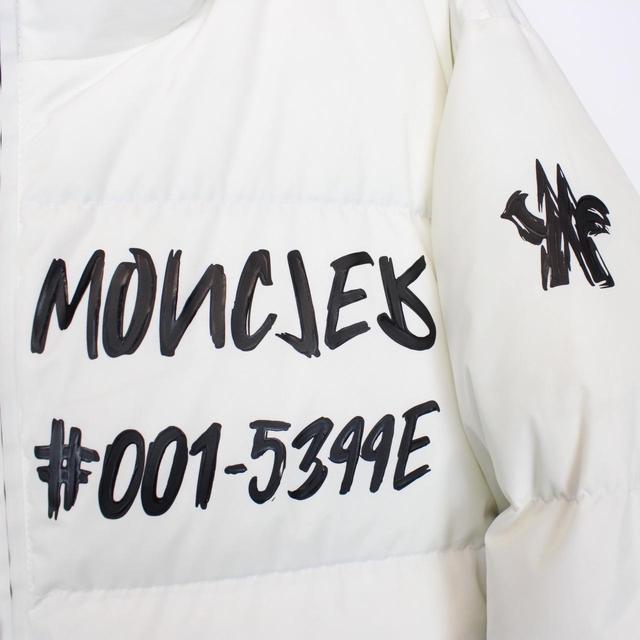 Moncler Grenoble Mazod White and Black Down Puffer Jacket