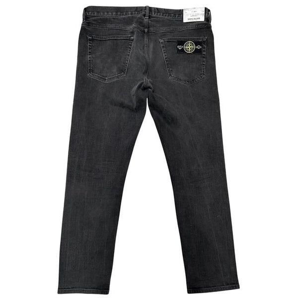 Stone Island SS 2017 Black Regular Tapered Fit Denim Jeans