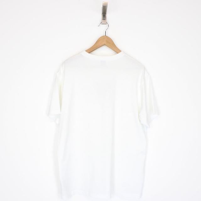 Burberry White and Black Swan Logo Short Sleeve T-Shirt