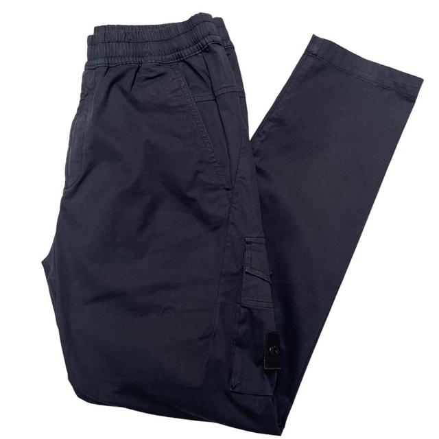 Stone Island Ghost SS 2022 Navy Blue RE-T Fit Cargo Trousers