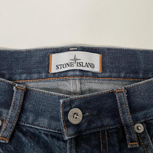 Stone Island Navy Blue Regular Fit Denim Jeans