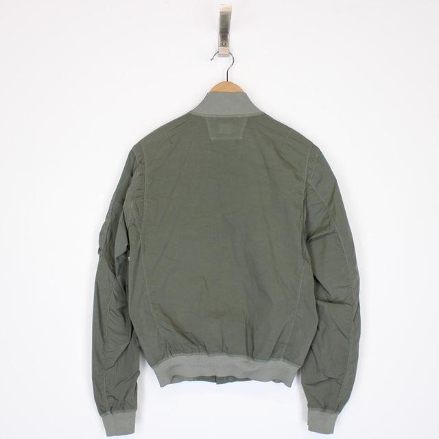 CP Company Sage Green Full Zip Nycra Goggle Bomber Jacket