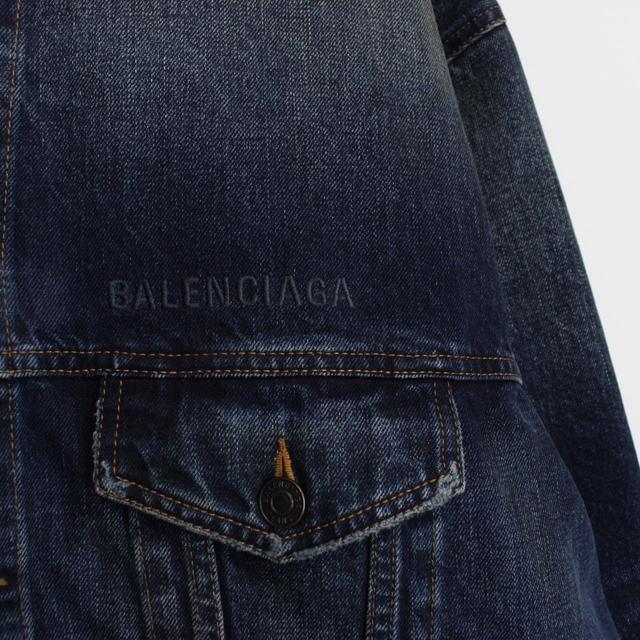 Balenciaga Limited Edition Miami Navy Blue Denim Jacket