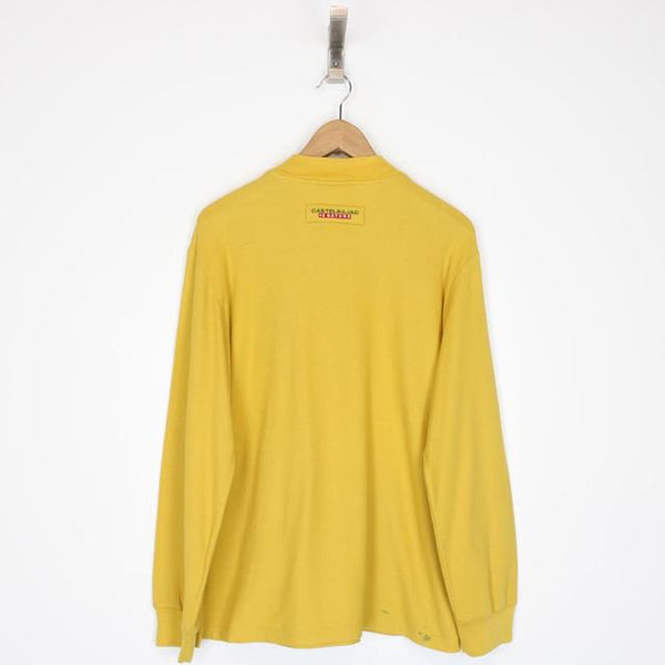 Vintage Jean-Charles de Castelbajac Yellow 1/4 Zip Sweatshirt Jumper