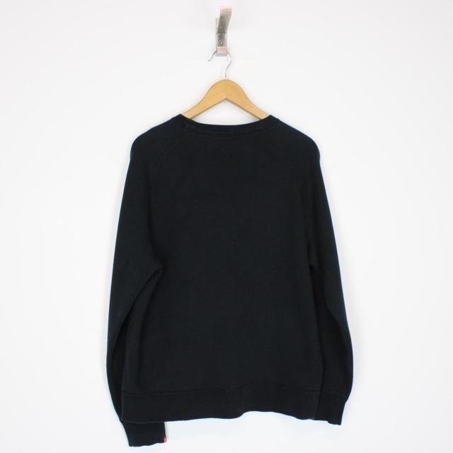 Nike Black and White Crew Neck Spellout Sweatshirt Jumper