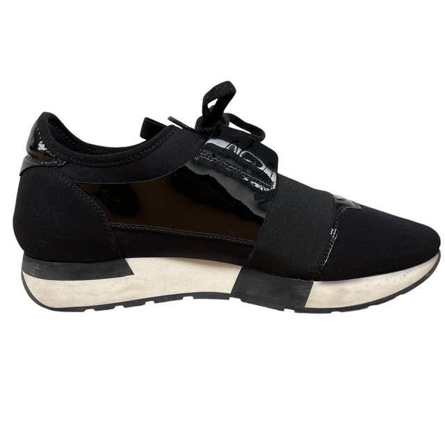 Balenciaga Race Runner Black and White Trainers