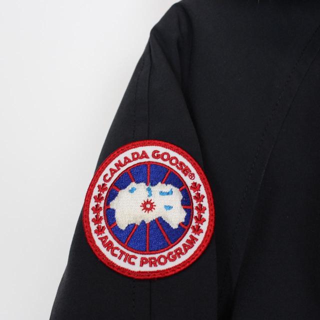 Canada Goose Navy Blue Chilliwack Bomber Down Jacket with Fur Trim