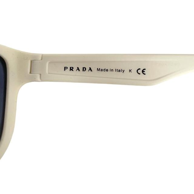 Prada Sport Linea Rossa White Rubber Square Sunglasses