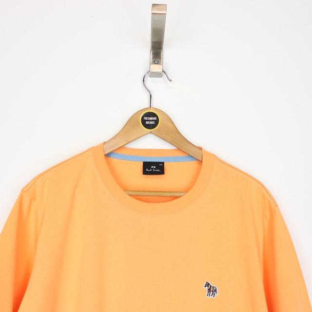 Paul Smith Zebra Badge Orange Short Sleeve T-Shirt