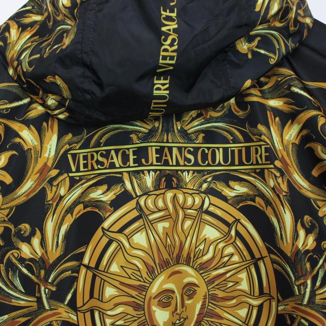 Versace Jeans Couture Black and Gold Baroque Jacket