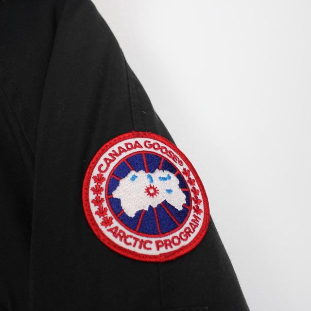 Canada Goose Black Chilliwack Bomber Down Jacket with Fur Trim