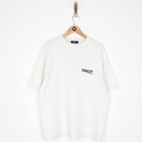 Balenciaga Political Campaign White Short Sleeve T-Shirt