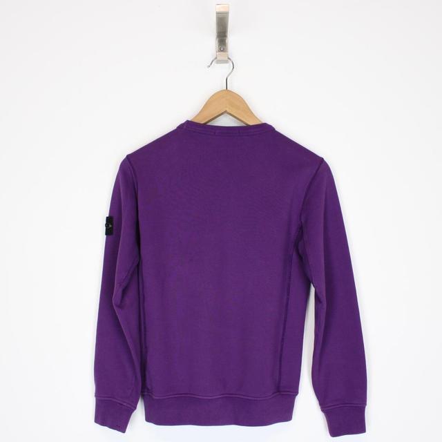 Stone Island AW 2019 Purple Crew Neck Sweatshirt Jumper