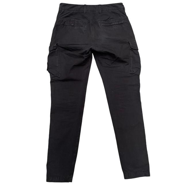 Stone Island SS 2020 Black Slim Fit Cargo Trousers