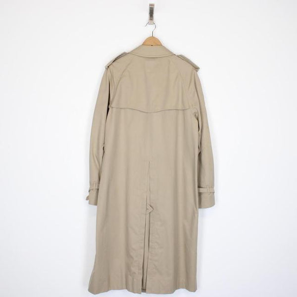 Vintage 90s Burberry Tan Brown Double Breasted Trench Coat