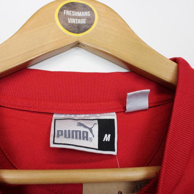 Vintage 90s Puma Red and White Sweatshirt Jumper