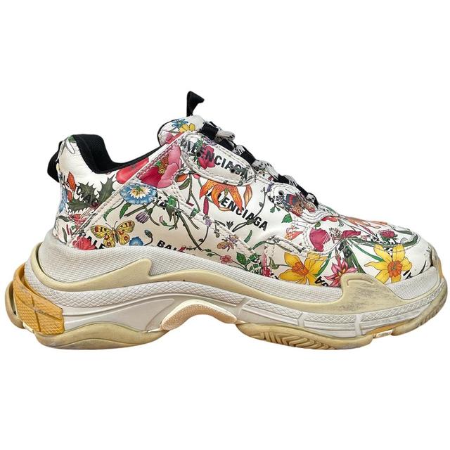 Gucci x Balenciaga Triple S Multicoloured Floral The Hacker Project Trainers